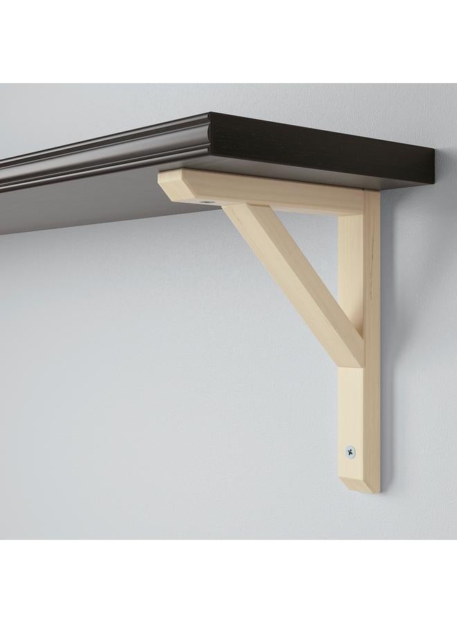 Zaboon Wall shelf, brown-black/aspen, 80x20 cm - Image 4