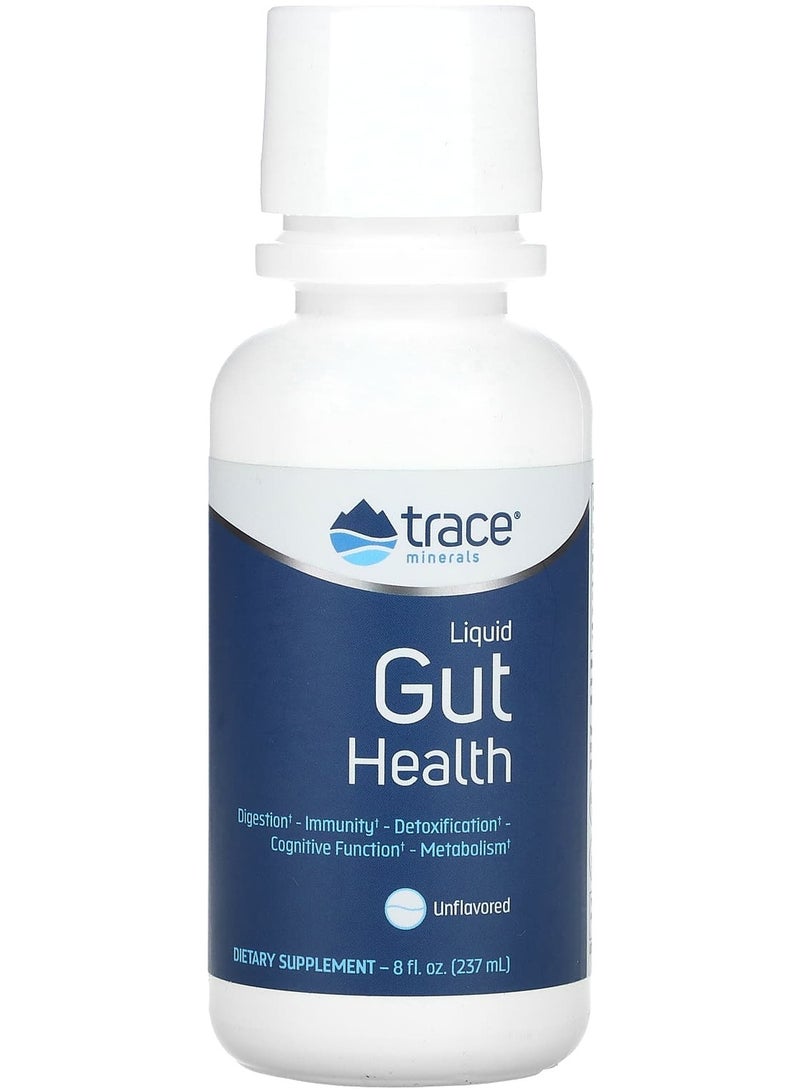Trace Minerals Liquid Gut Health, Unflavored, 8 fl oz (237 ml)