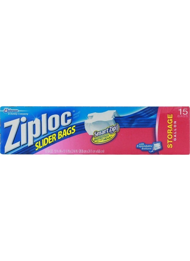 Ziploc Easy Zipper Storage Bags Gallon Size 