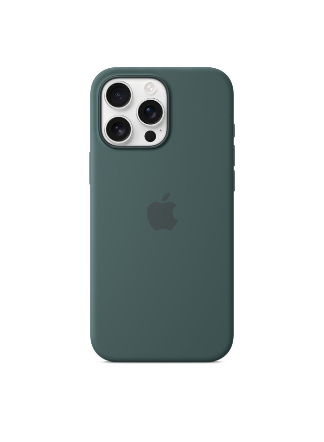 Apple iPhone 16 Pro Max Silicone Case With MagSafe - Lake Green - Image 3