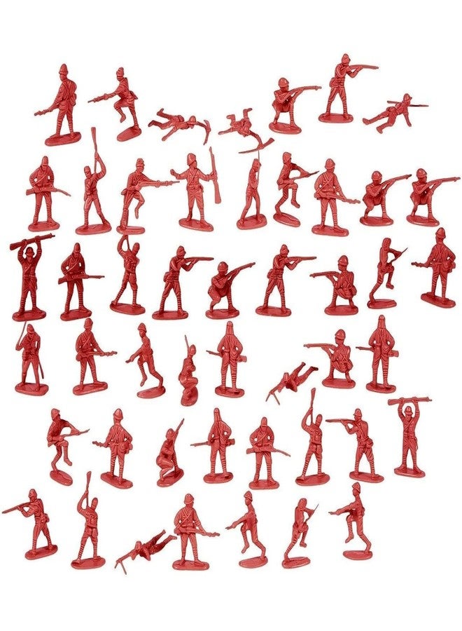 Juvale مجموعة ألعاب جنود الجيش البلاستيكية المصغرة من جوفالي - 200 قطعة مع أعلام - 4 ألوان من جنود الحرب العالمية الثانية - دلو من جنود الجيش الحرب العالمية الثانية - مجموعة معركة تعليمية وخيالية - Image 4