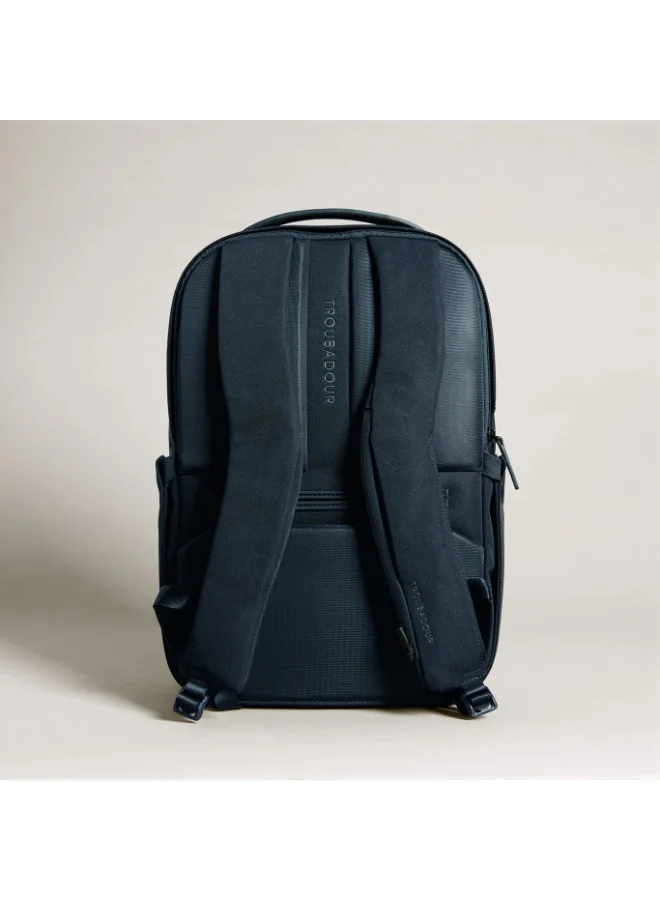 تروبادور حقيبة ظهر Troubadour Apex Backpack 3.0 الفاخرة متعددة الاستخدامات مصنوعة من مادة خفيفة الوزن ومقاومة للماء ومثالية للسفر والعمل وصالة الألعاب الرياضية والرياضة باللون الأزرق الداكن