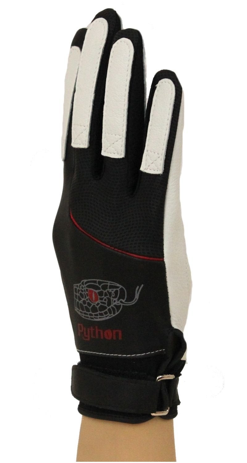 Python Racquetball Python Deluxe Handball Glove (Pair) (Padded) (w/Strap) (Large) - Image 2