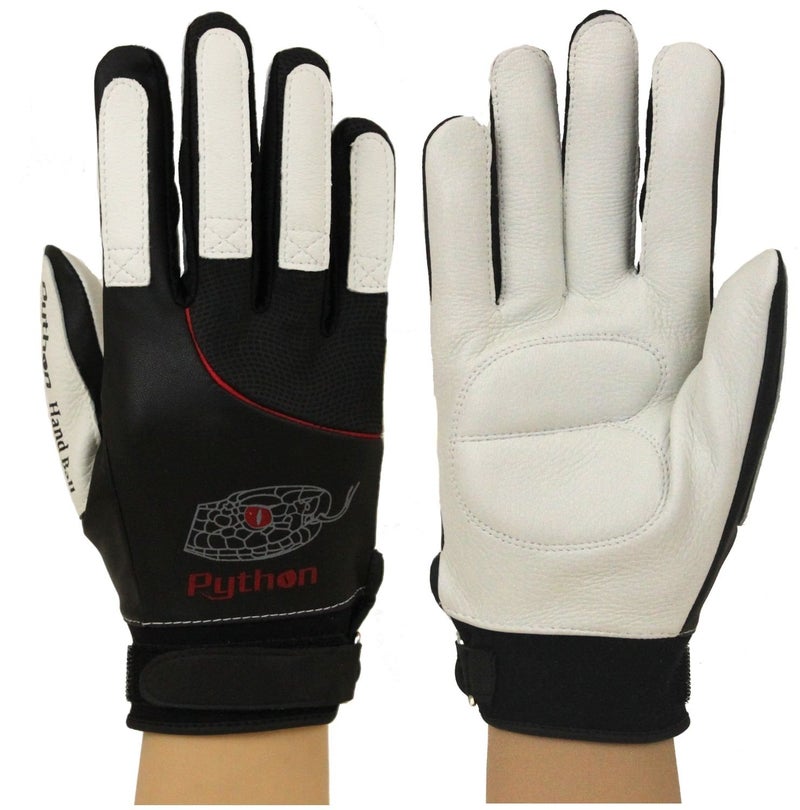 Python Racquetball Python Deluxe Handball Glove (Pair) (Padded) (w/Strap) (Large) - Image 1