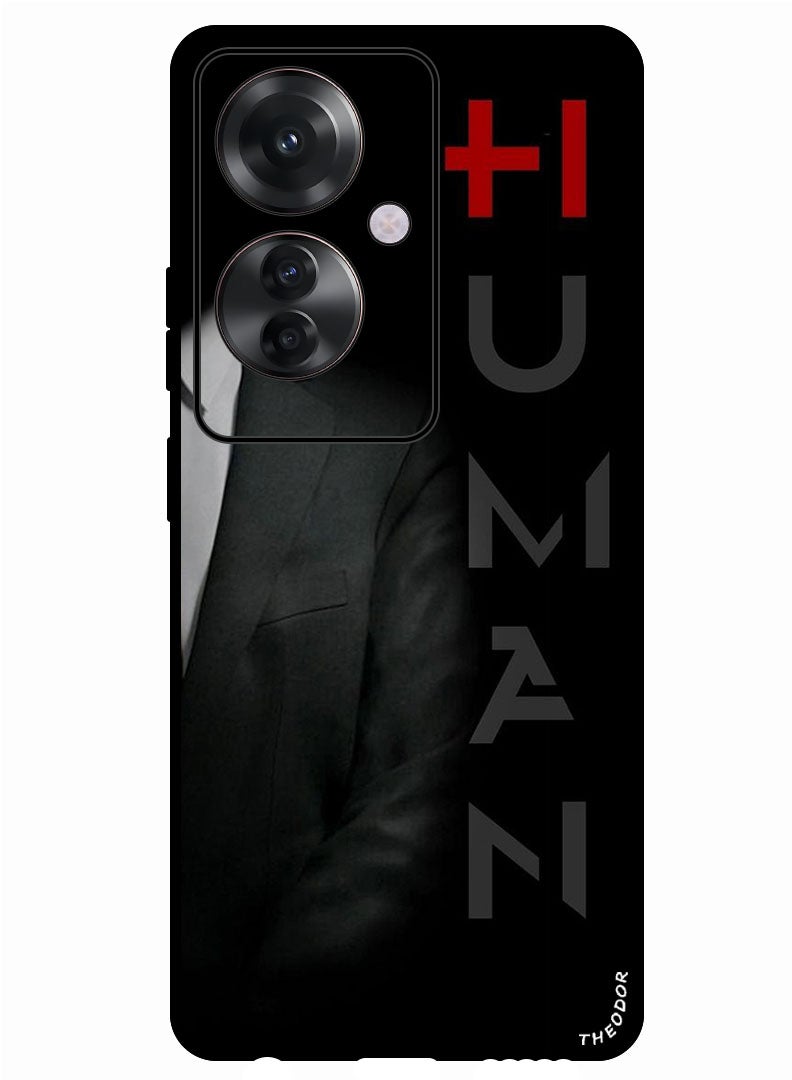 Theodor Protective Case Anti Scratch Shock Proof Bumper Cover For Oppo Reno 11F Human - Image 1