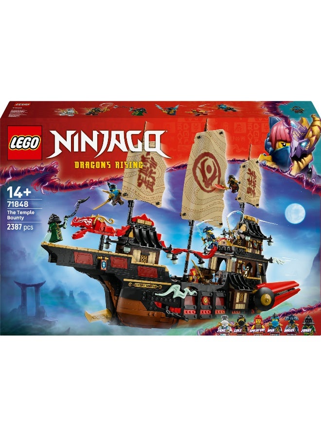 LEGO NINJAGO The Temple Bounty Ship 71848 Building Set (2387 Pieces) - Image 2