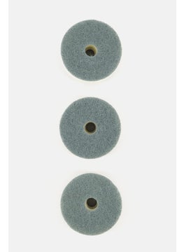 MASTERCLASS Pack of 3 Spare Scrubbing Dish Brush Heads, Grey  - Image 2