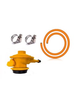 HS CRAFTS HS CRAFTS regulator and 15meter Pipe 2 Pipe Clamps for Your Home Red regulator orange pipe steel clamps 2 