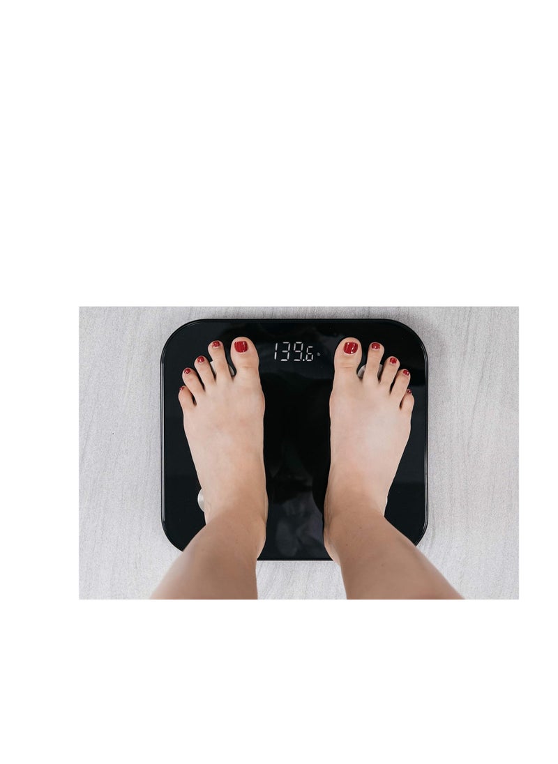 Bluetooth Body Fat Scale, Smart Digital Wireless Scale with 180kg Capacity Measures Weight, Water, Muscle Mass, BMI, Bone Mass, Visceral Fat, Calories with iOS and Android App by Opus Living