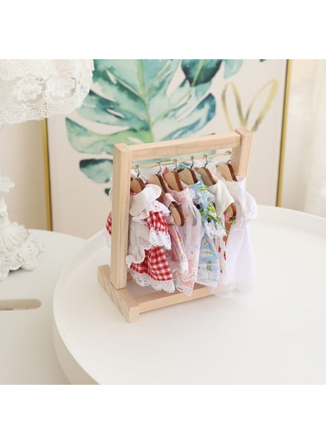 Cotton Doll Hanger Clothes Support Lamb Doll Hyaluronic Acid Duck Clothes Hanger 20cm Doll BJD Product-Color:☙See Details For Details-Specifications:☙Small Clothes Hanger + 6 Clothes Stays - Image 5