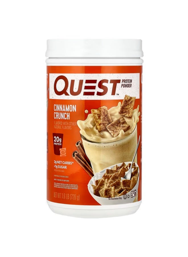 Quest Nutrition، مسحوق البروتين، سينامون كرانش، 1.6 رطل (726 جم)