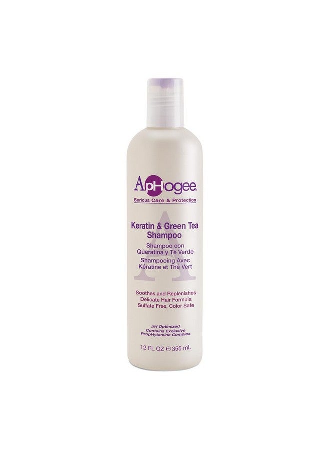 Aphogee Keratin and Green Tea 12-ounce Shampoo, 12 Ounce