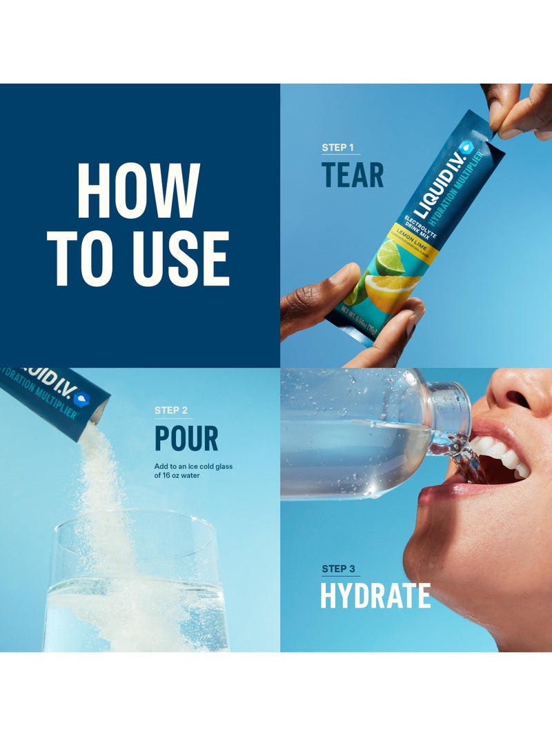 Liquid I.V. Liquid IV Electrolyte Multiplayer Kit With Lemon Extract, 16 Pieces  - Image 3