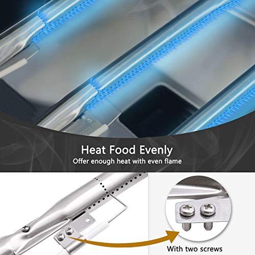 Criditpid Grill Replacement Parts for Nexgrill 4 Burner 720-0830H 720-0783E 720-0830A, Nexgrill 720-0888N 720-0888, Heat Shield, Burners and Igniter for Nexgrill Replacement Parts 4 Burner 720-0830H - Image 4