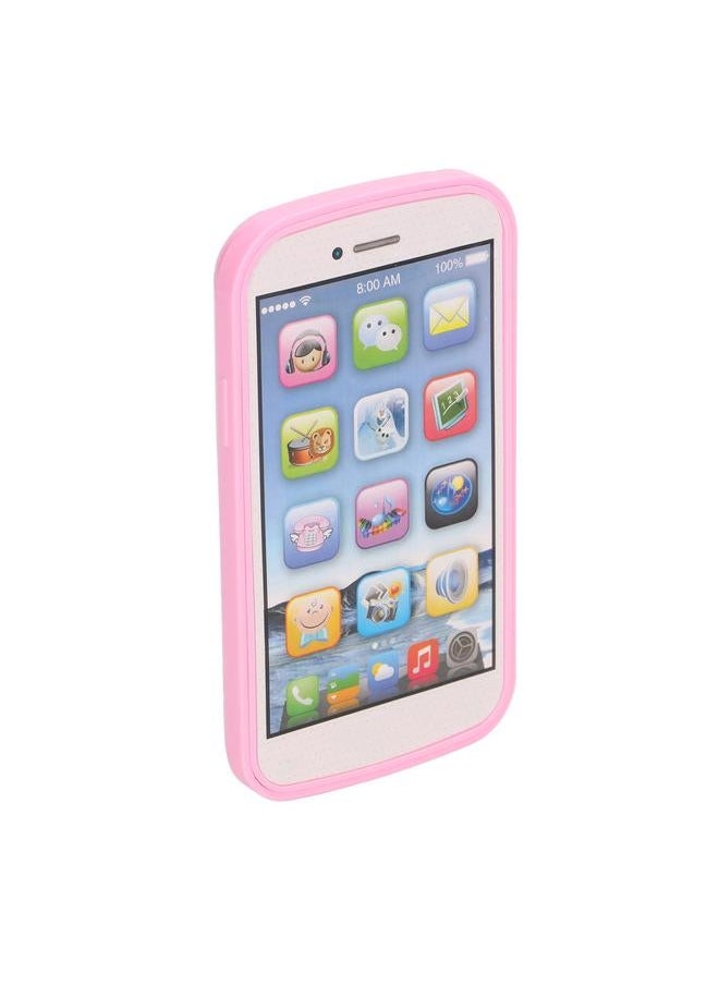 NIBEMINENT Kids English Learning Machine Touching Screen Phone Shaped Language Educational Pink  - Image 4