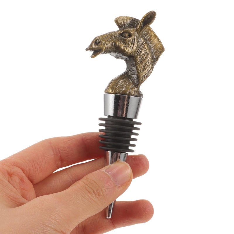 Deer Head Wine Bottle Stopper Metal Reusable with Sealing Plug for Home Bar Kitchen - Image 5