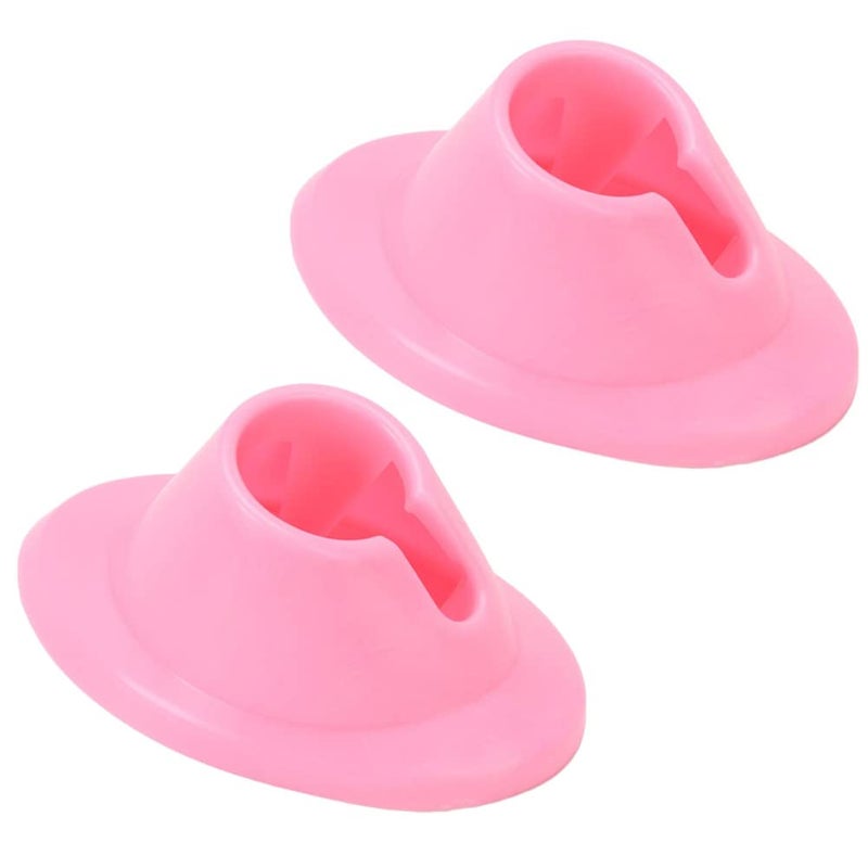 lasenersm 2 Pieces Nail Polish Stand Nail Polish Bottle Stand Nail Polish Bottle Holder Nail Art Display Manicure Tools for Nail Organizer Display, Pink 