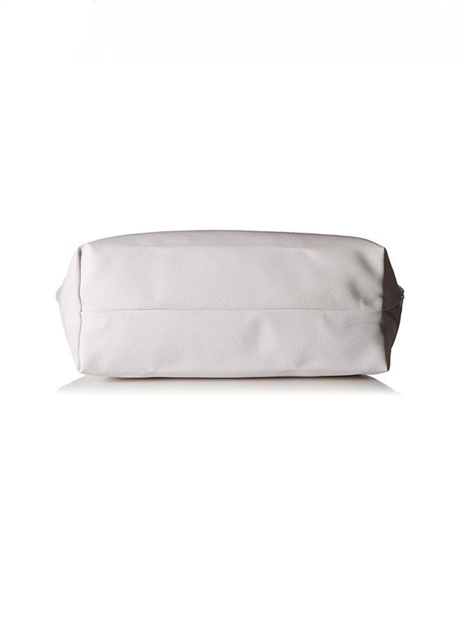 LACOSTE Women's L12.12 Concept Fashion Versatile Large Capacity Zipper Handbag Tote Bag Shoulder Bag Large White  - Image 4