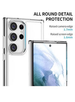 Houmt Samsung Galaxy S25 Ultra Case Transparent Yellowing Resistant Anti-Scratch Shockproof Galaxy S25 Ultra Cover Drop Protection Phone Case for Samsung Galaxy S25 Ultra 6.8 inch  - Image 3