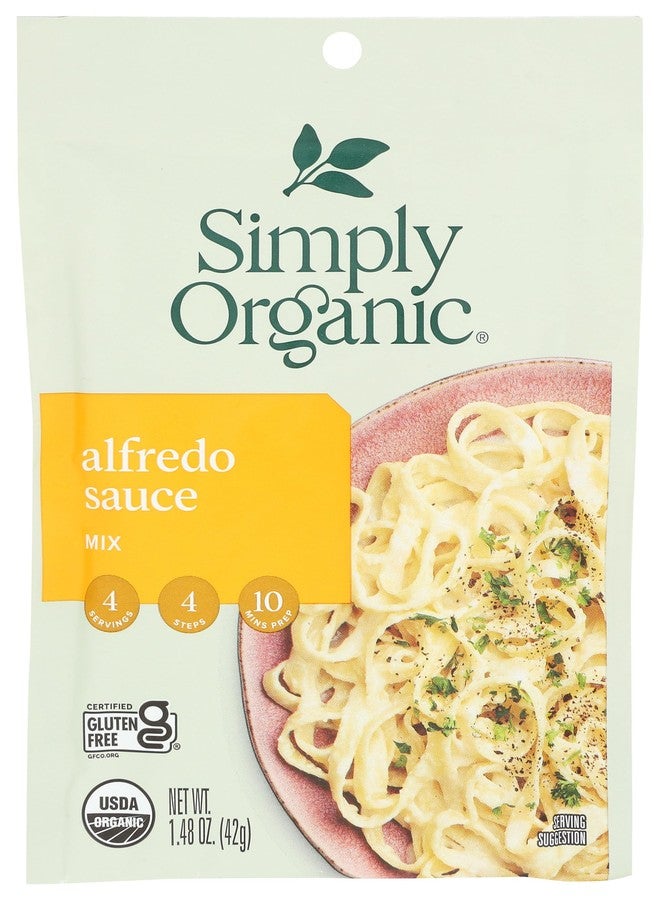 Simply Organic, Pasta Sauce Mix, Alfredo, 1.48 oz - Image 1