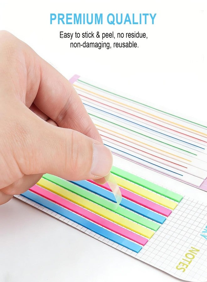 Geyynow Mahjong Highlighter Strips 5 Pack/800pcs & Stickers 5 Pack/800pcs, Mahjong Line Finder Highlighter Taps Accessories, Transparent Sticky Card Markers Reusable & No Adhesive Residue - Image 5