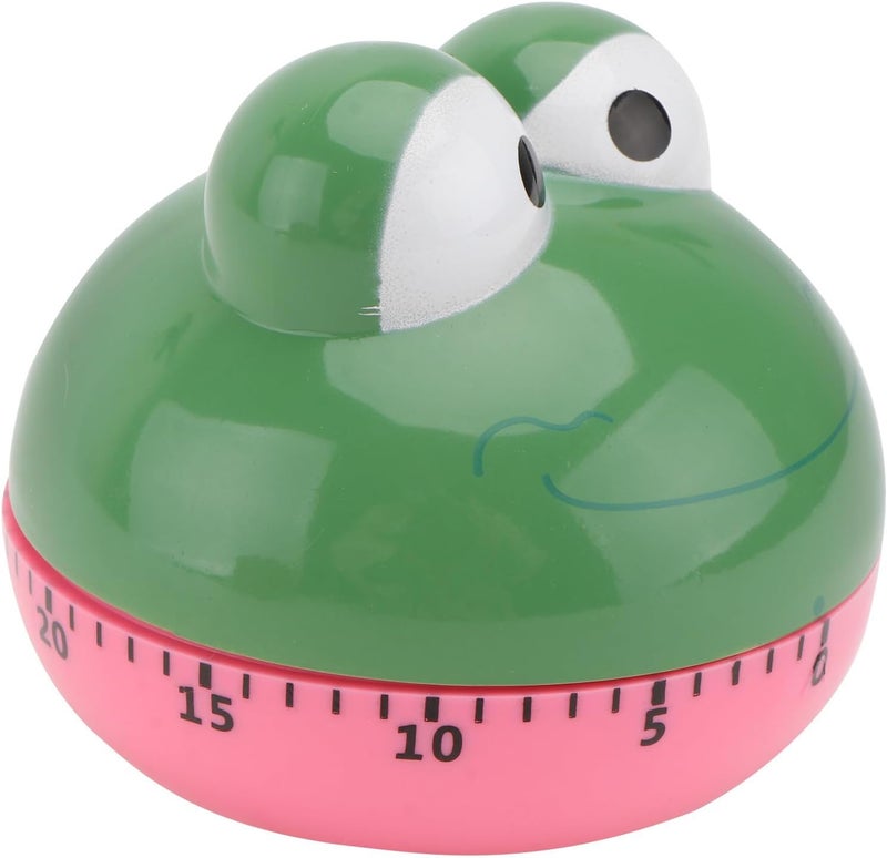 Mechanical Cooking Timer Frog Shape, Cute Cartoon Kitchen Timer with Manual Countdown, Multipurpose Time Reminder for Cooking and Household Use - Image 1