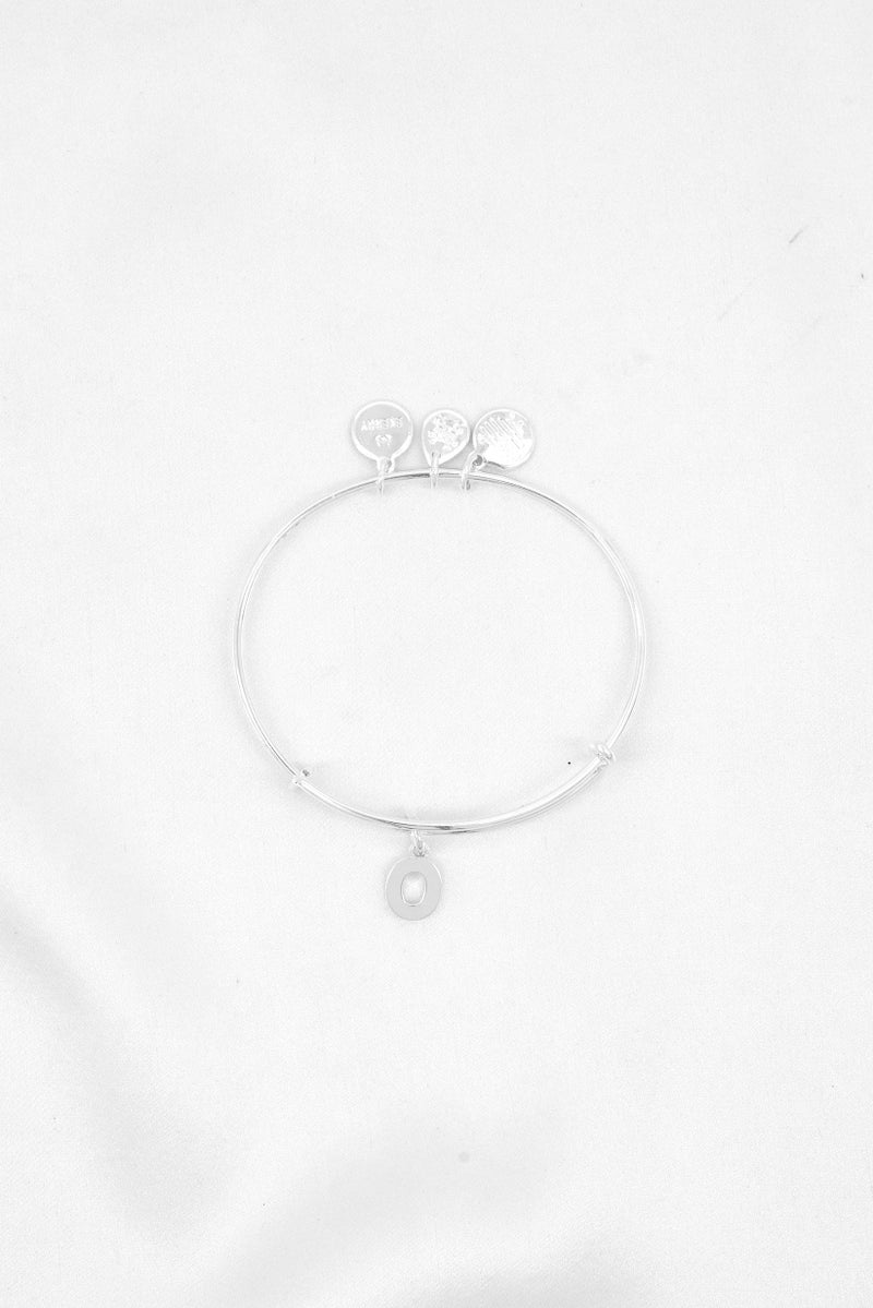 ALEX AND ANI Women Initial O III Bracelet, Shiny Silver - Image 2