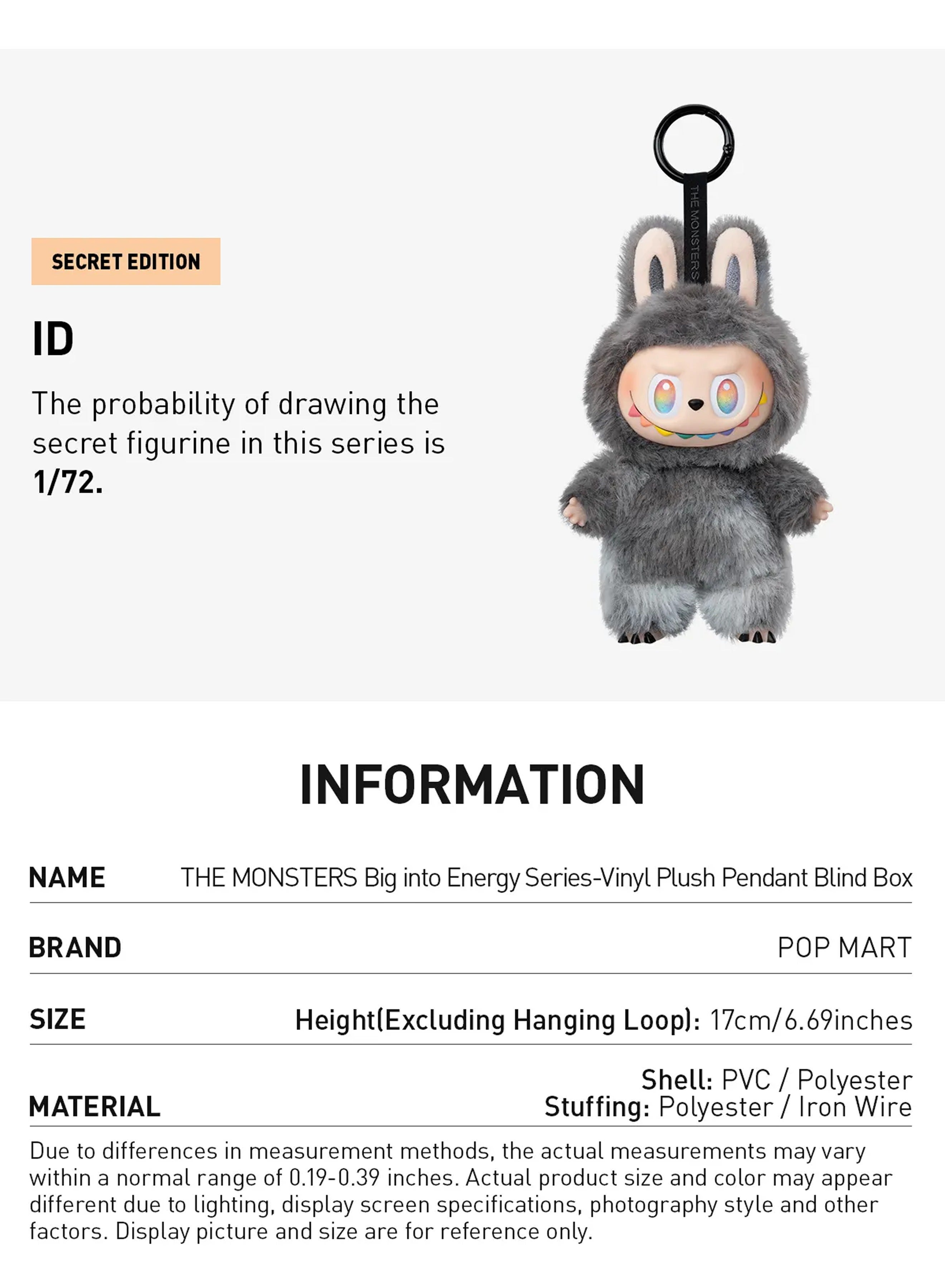 Buy POP MART Labubu - THE MONSTERS - Big into Energy (V3