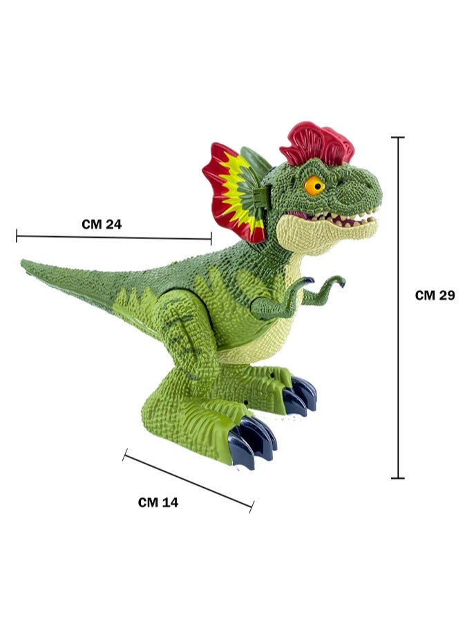 A remote control interactive dinosaur that supports movement and rotation around itself 360 degrees. It interacts with steam and sound  - Image 3