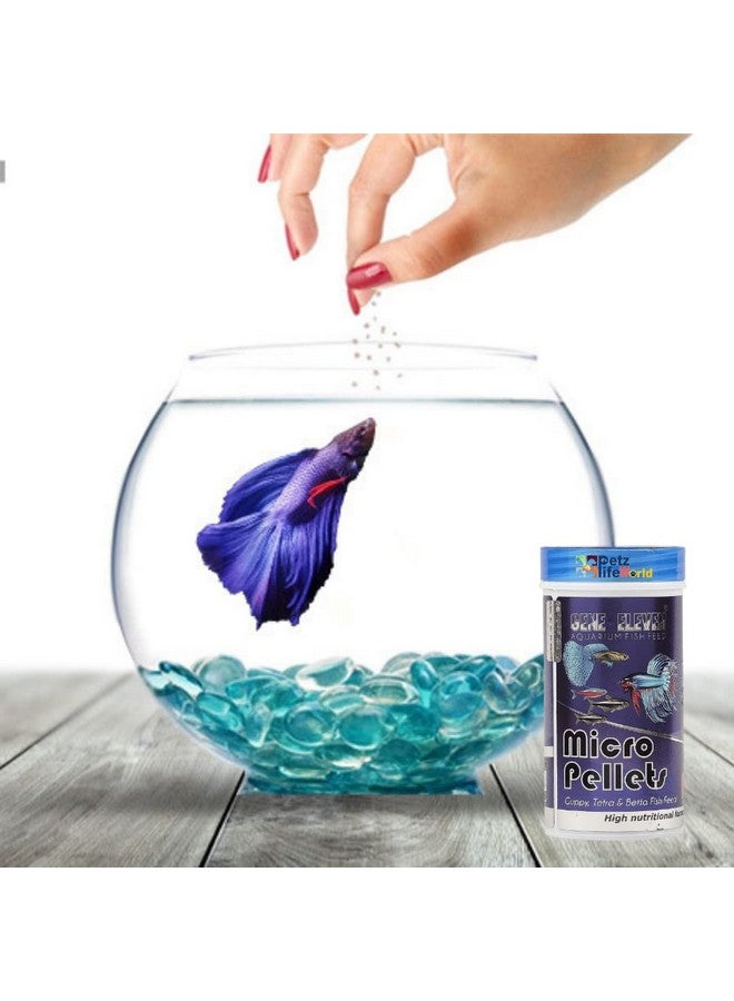 VAYINATO Aquatic Remedies Gene Eleven Slow Sinking Micro Fish Pellets, 100G For Tetra, Guppy, Barb And Betta Feed, 0.6 Mm, 46% Protein - All Life Stages - Image 2