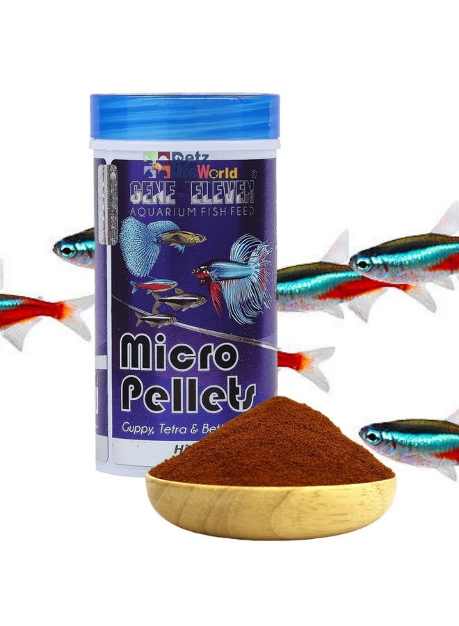 VAYINATO Aquatic Remedies Gene Eleven Slow Sinking Micro Fish Pellets, 100G For Tetra, Guppy, Barb And Betta Feed, 0.6 Mm, 46% Protein - All Life Stages - Image 4