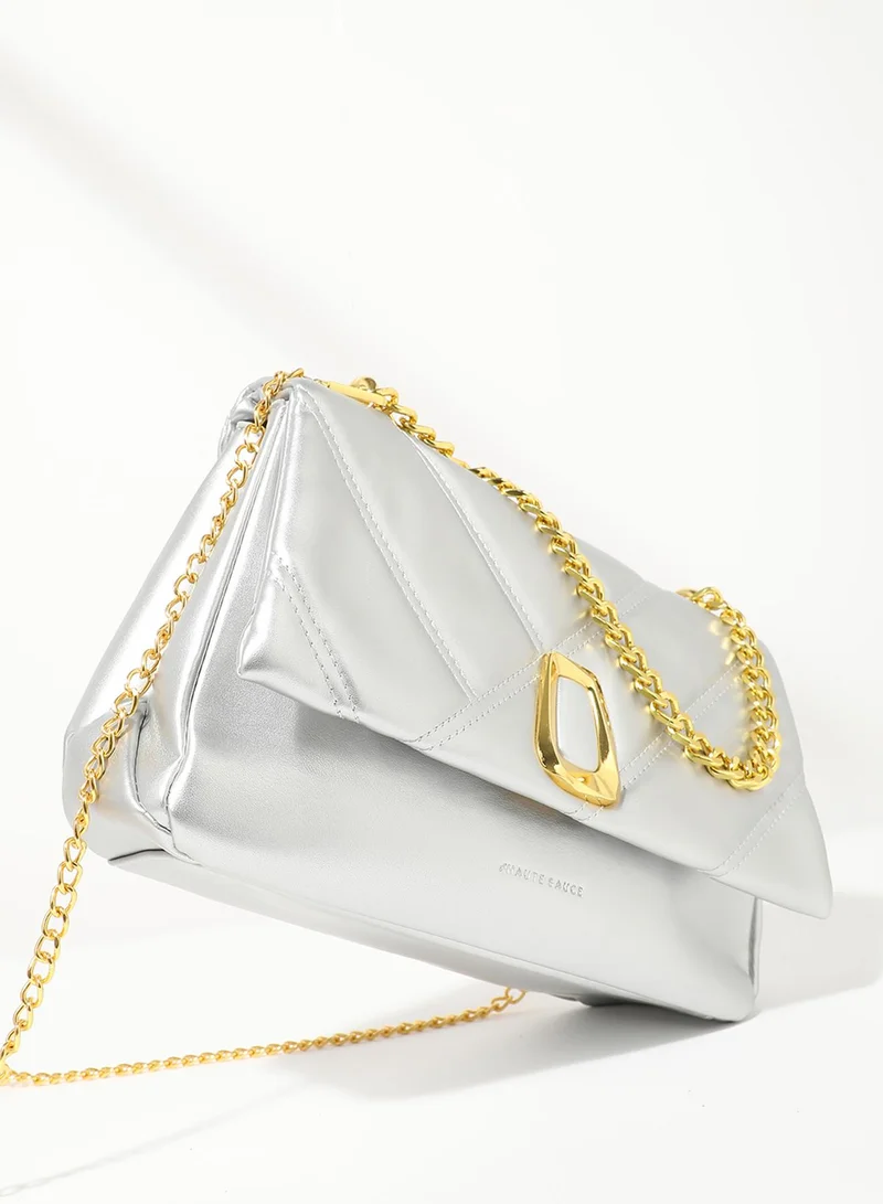 Haute Sauce Quilted Chain Handbag