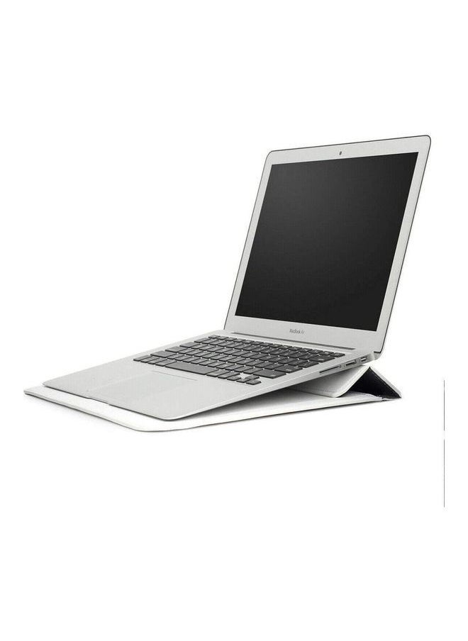 NIBEMINENT 13 Inch Laptop Sleeve Case Compatible With MacBook Air White  - Image 3