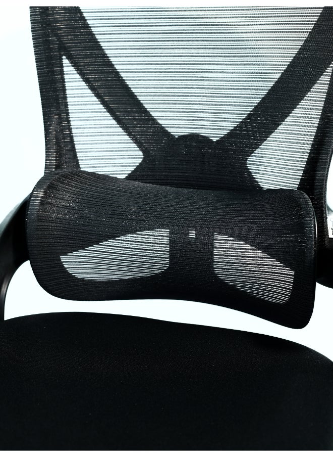 Switch - Ergonomic Home Office Chair, With Swivel Function, Height Adjustable, Durable Build, Breathable Mesh Fabric, Easy Assembly, Reliable and Durable, Black - Image 1