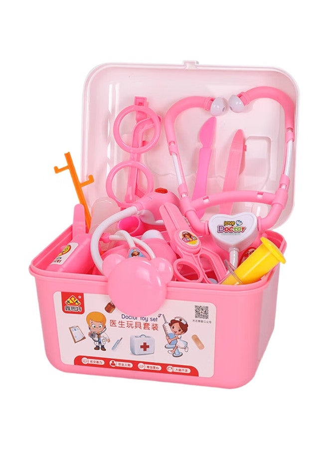 Xst Doctor Toy Set For Girls, Pretend Play Injection Syringe With Sound And Light, Stethoscope, Medicine Box, Boys' Children'S Day Gift - Image 3