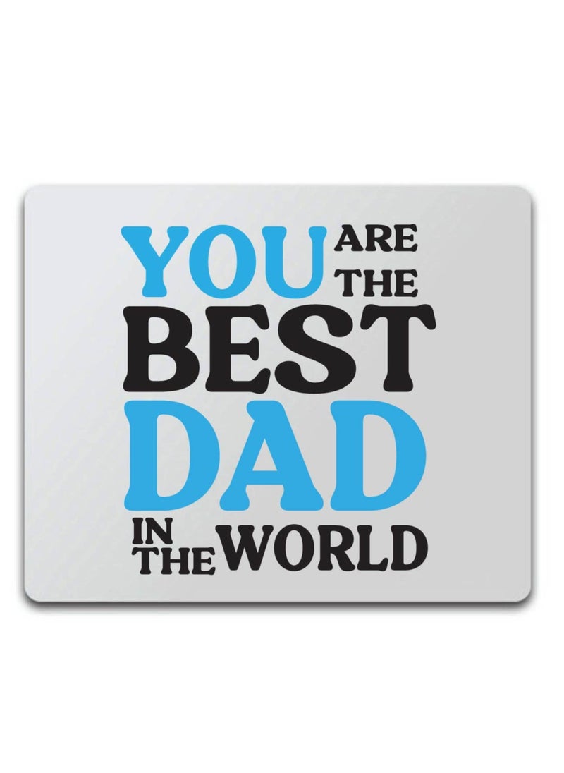 PRINTSHOP4ME Father's Day Mouse Pad - Father's Day Mouse Pad with Shortcut Reference Guide for Mac OS, Windows - Father's Day Design Printed Mouse Pad for PC, Laptop, Gaming - Gift for Father's Day  - Image 1