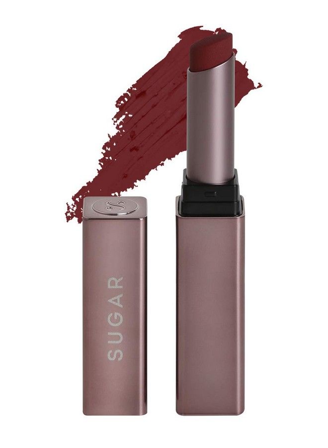 SUGAR Cosmetics Mettle Satin Lipstick 03 Emma (Reddish Brown) 2.2 Gms Waterproof Longlasting Lipstick For A Silky And Creamy Finish Lasts Up To 8 Hours - Image 1