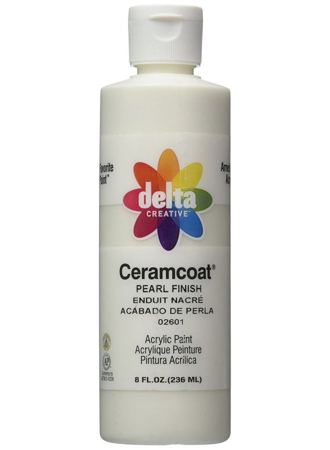 Ceramcoat Acrylic Gleam Paint (8 Ounce), 026018 Pearl Finish