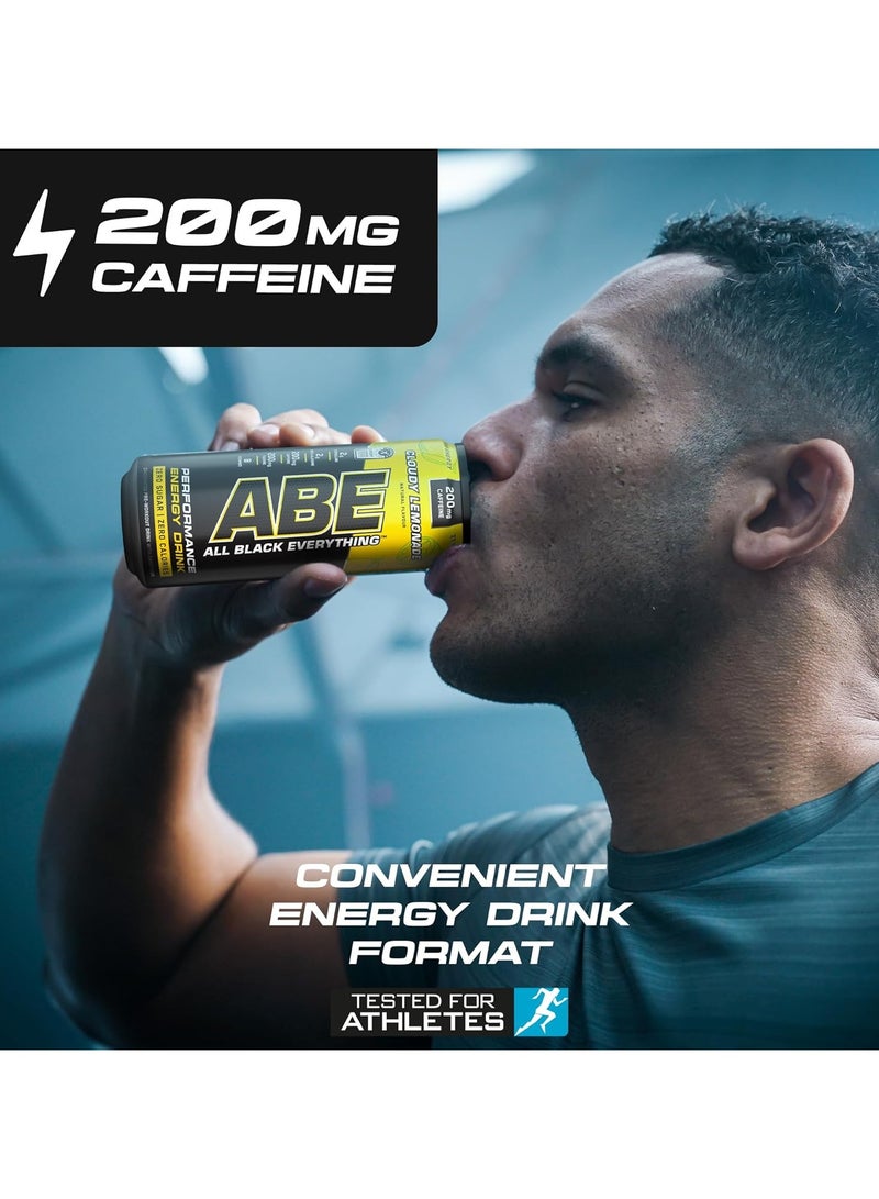 Applied Nutrition ABE Energy Plus Pre-Workout  Drink Food Supplement Cloudy Lemonade Flavour 330ml Pack of 12 - Image 4