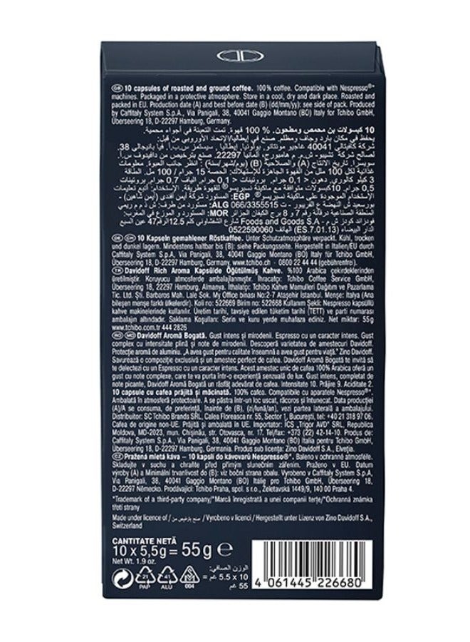 Davidoff Rich Aroma Coffee Capsules 10 Capsules (55g)  - Image 2
