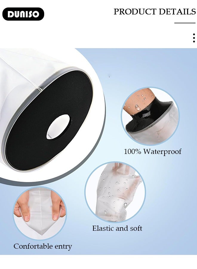 DUNISO Waterproof Hand Cast Cover Wound Protector for Shower Bath, Soft Comfortable Watertight Seal to Keep Wounds Dry, Adult Reusable Sealed Cast Bandage Dressing Protective Sleeve Bag Covers for Wound Arm, Hands, Wrists, Elbow, Finger  - Image 3