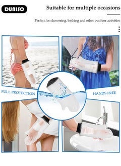 DUNISO Waterproof Hand Cast Cover Wound Protector for Shower Bath, Soft Comfortable Watertight Seal to Keep Wounds Dry, Adult Reusable Sealed Cast Bandage Dressing Protective Sleeve Bag Covers for Wound Arm, Hands, Wrists, Elbow, Finger  - Image 4