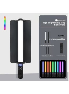 General Full Color RGB Beauty Fill Light Photo LED Live Photography Handheld Stick Light Double Color Temperature Outdoor Portable Atmosphere Light-Light Source Color:Rgb Rod Light Baffle Model  - Image 2