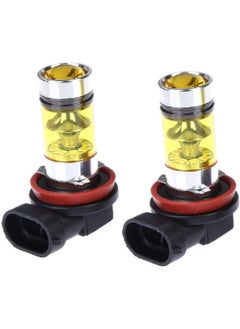 High Power 100W Yellow Car Fog Light - 2 Pack