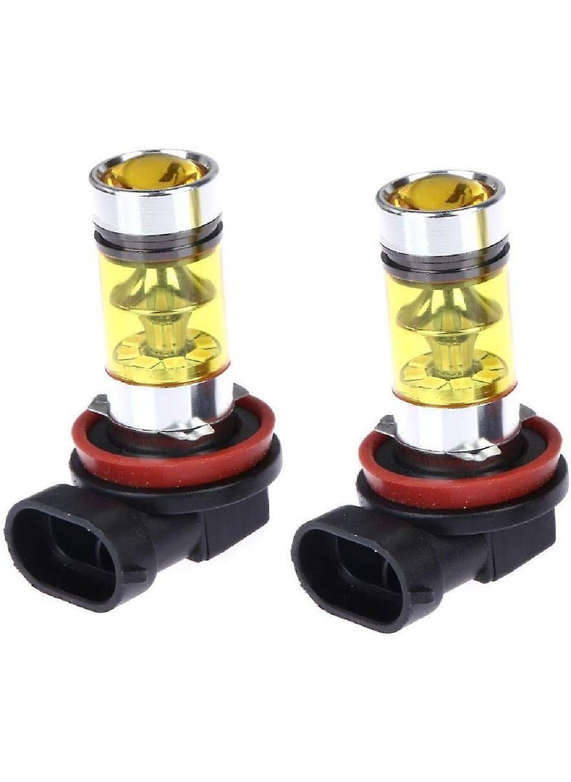 Generic - High Power 100W Yellow Car Fog Light - 2 Pack - Image 1