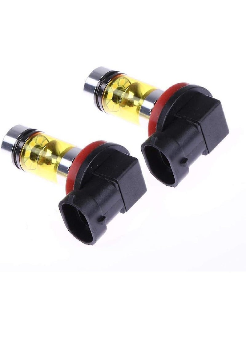 Generic - High Power 100W Yellow Car Fog Light - 2 Pack - Image 1