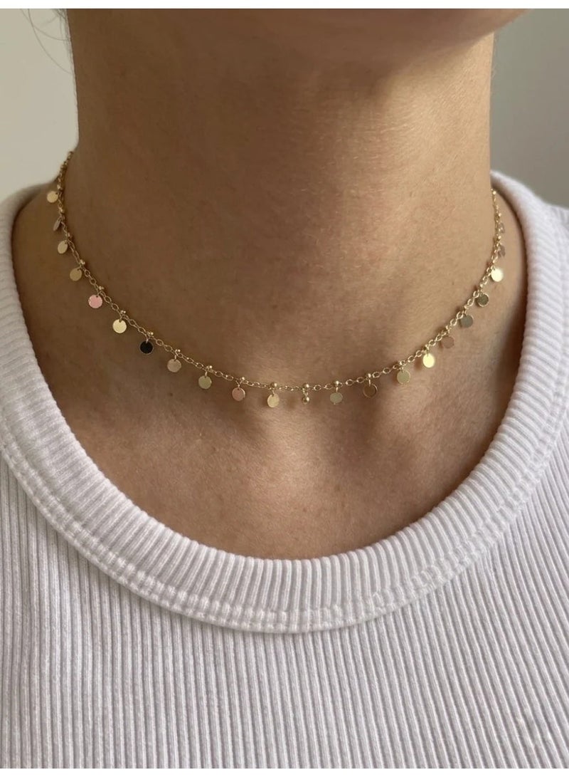 Urban Jewel mini circles choker (gold plated) - Image 2