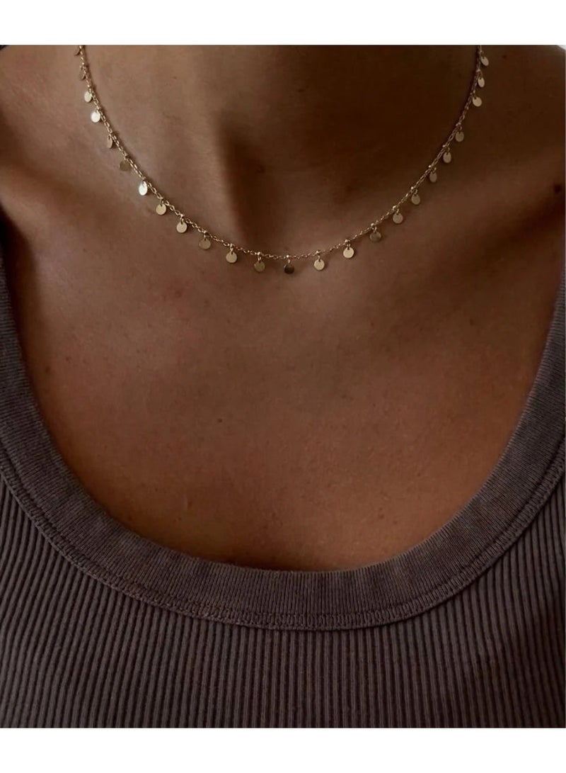 Urban Jewel mini circles choker (gold plated) - Image 1