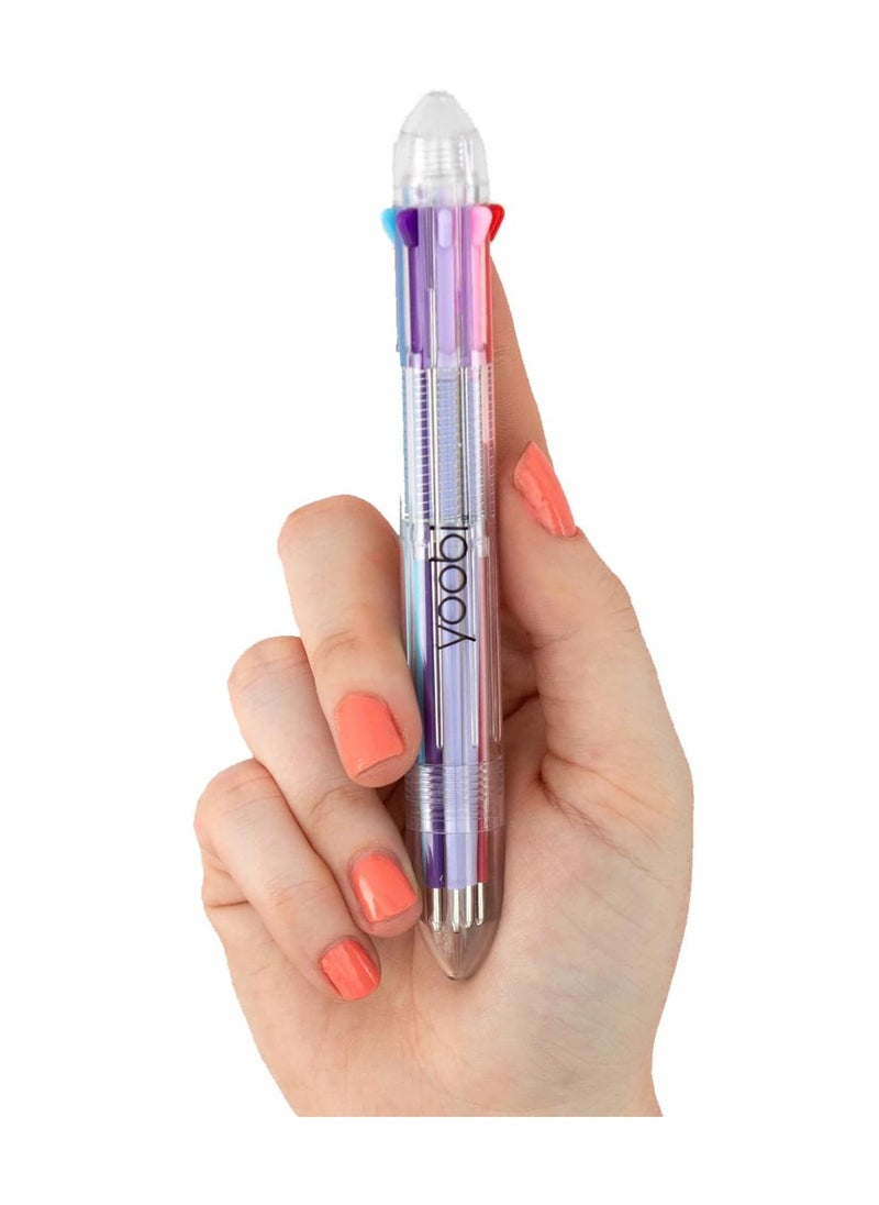 Yoobi - 8 Color Retractable Ballpoint Pen Clickable Ballpoint Multi-ink Pen - Image 1