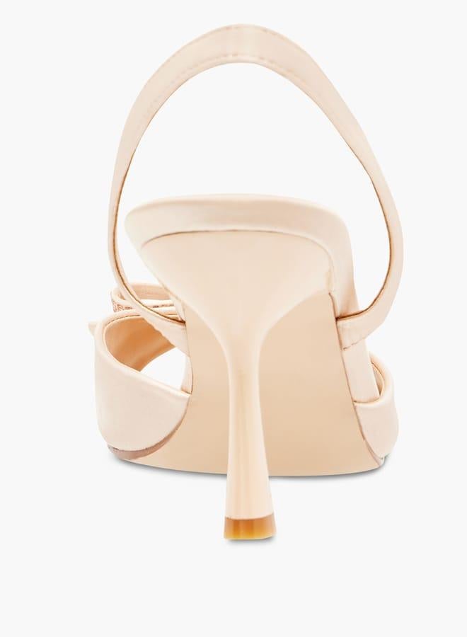سيليست صنادل نسائية بكعب ستيليتو مزينة بفيونكة وحزام خلفي - Image 5